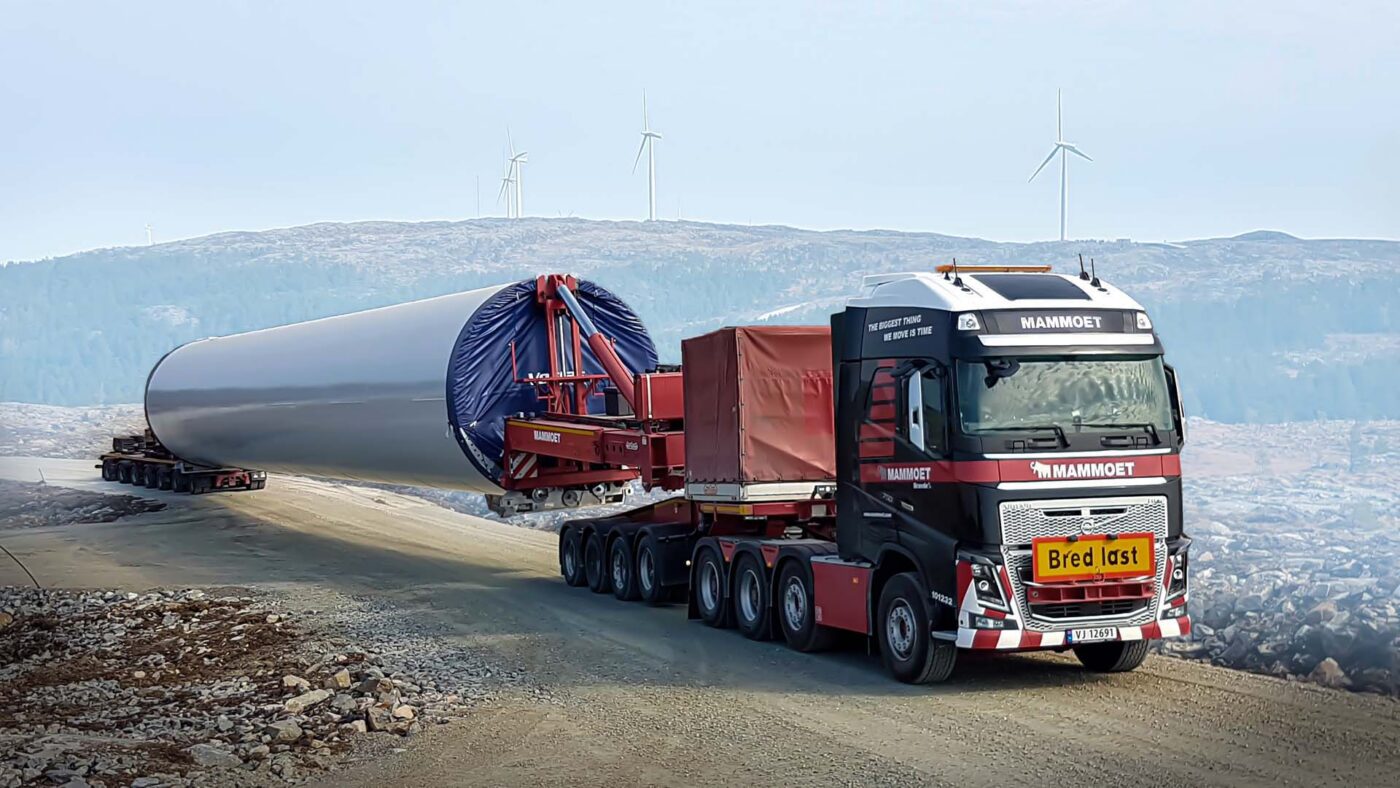 nooteboom mega windmill trailer