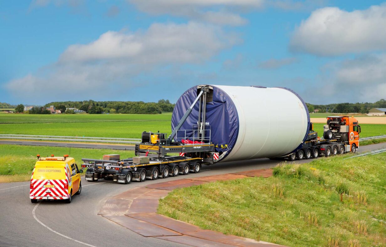 nooteboom mega windmill trailer