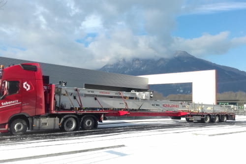 MCO-MEGA hydraulisch gestuurde uitschuifbare megatrailer