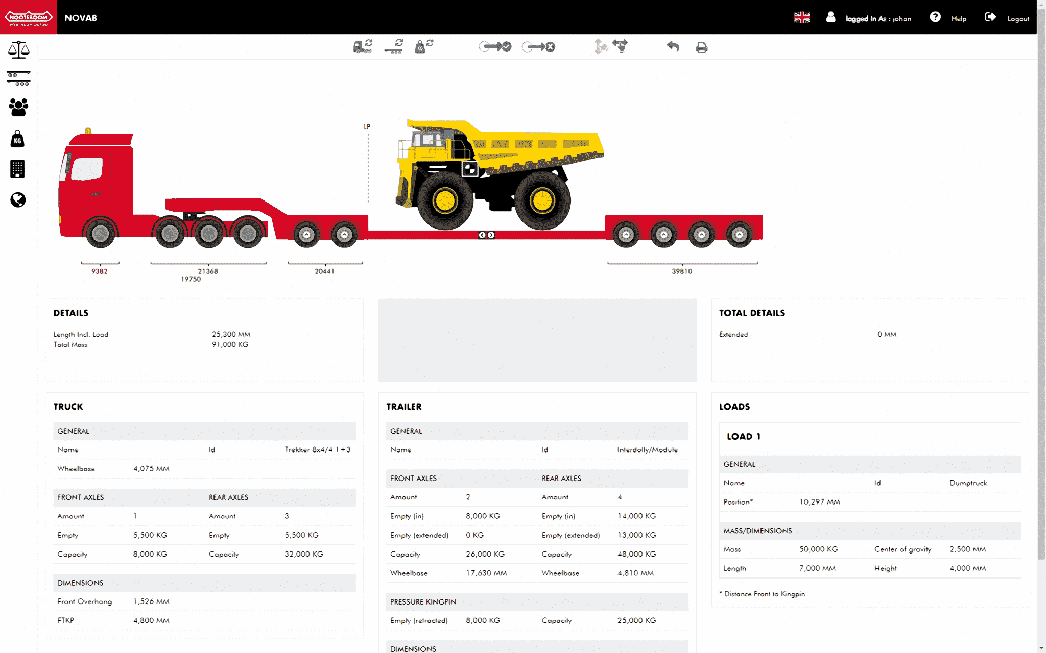 Nooteboom introduces NOVAB 3.0 Axle load calculation | Nooteboom Trailers