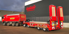 New ASDV drawbar semi low-loader with wheel wells