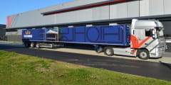 Nooteboom Teletrailer with special Netcap sliding canopy system