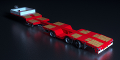 Nooteboom introduces new extendible lightweight semi low loader with wheel wells