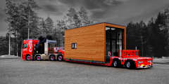Wido invests in euro low-loader for transporting tiny houses