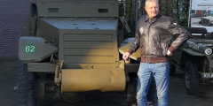 Nooteboom ondersteunt de restauratie van een historisch M5 Half-Track legervoertuig